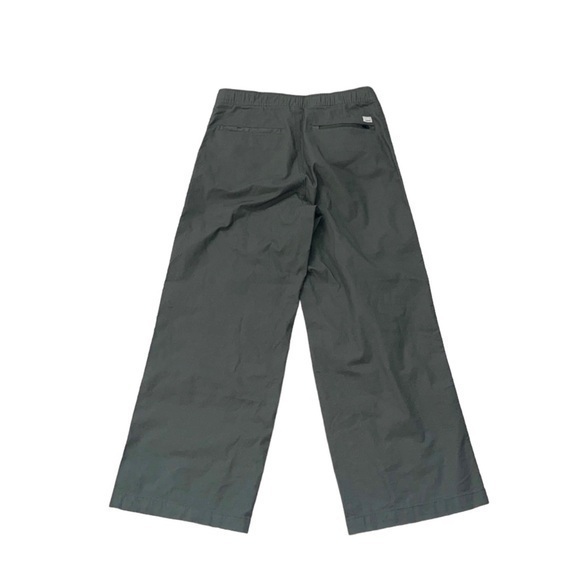 Vuori Ripstop Olive Army‎ Green Wideleg Organic Cotton Cropped Pants Small - Picture 13 of 14